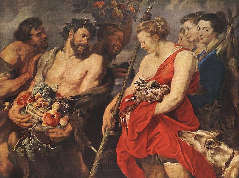 RUBENS, Pieter Pauwel Diana Returning from Hunt Spain oil painting art